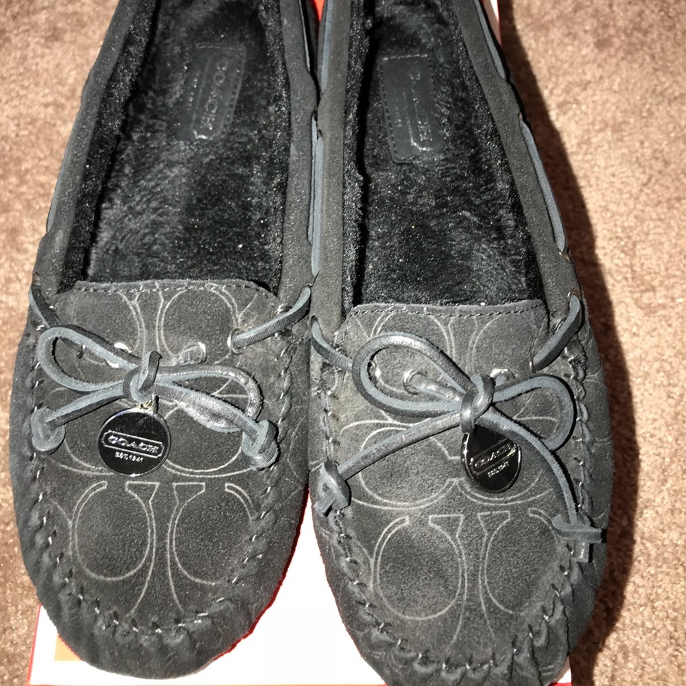 Black Coach Moccasins
